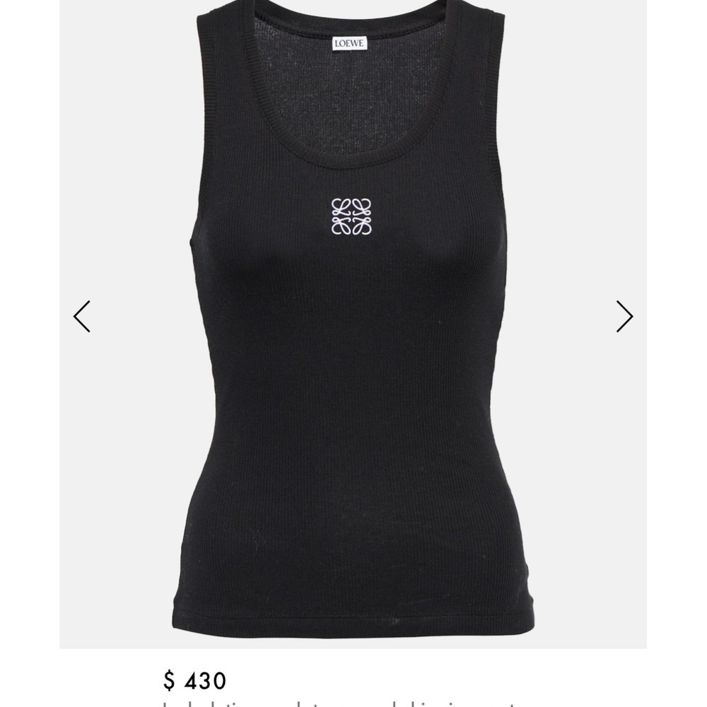 Loewe
Anagram cotton-blend tank top medium new with Tags